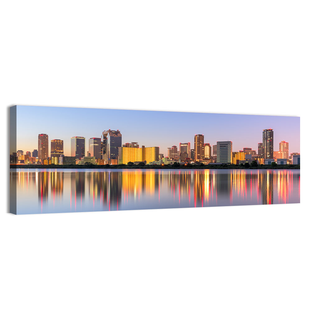 Umeda Skyline at Dusk Wall Art