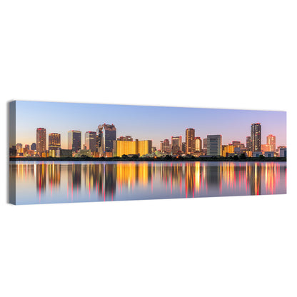 Umeda Skyline at Dusk Wall Art