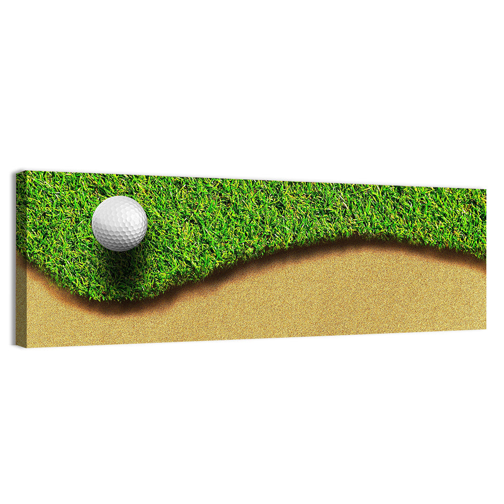 Golf Ball on Bunker Edge Wall Art