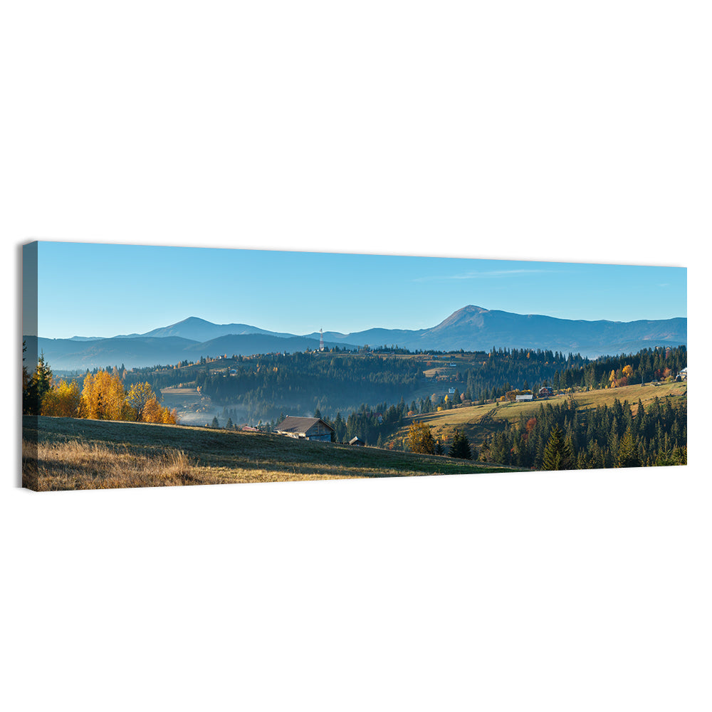 Yablunytsia Village Mountain View Wall Art