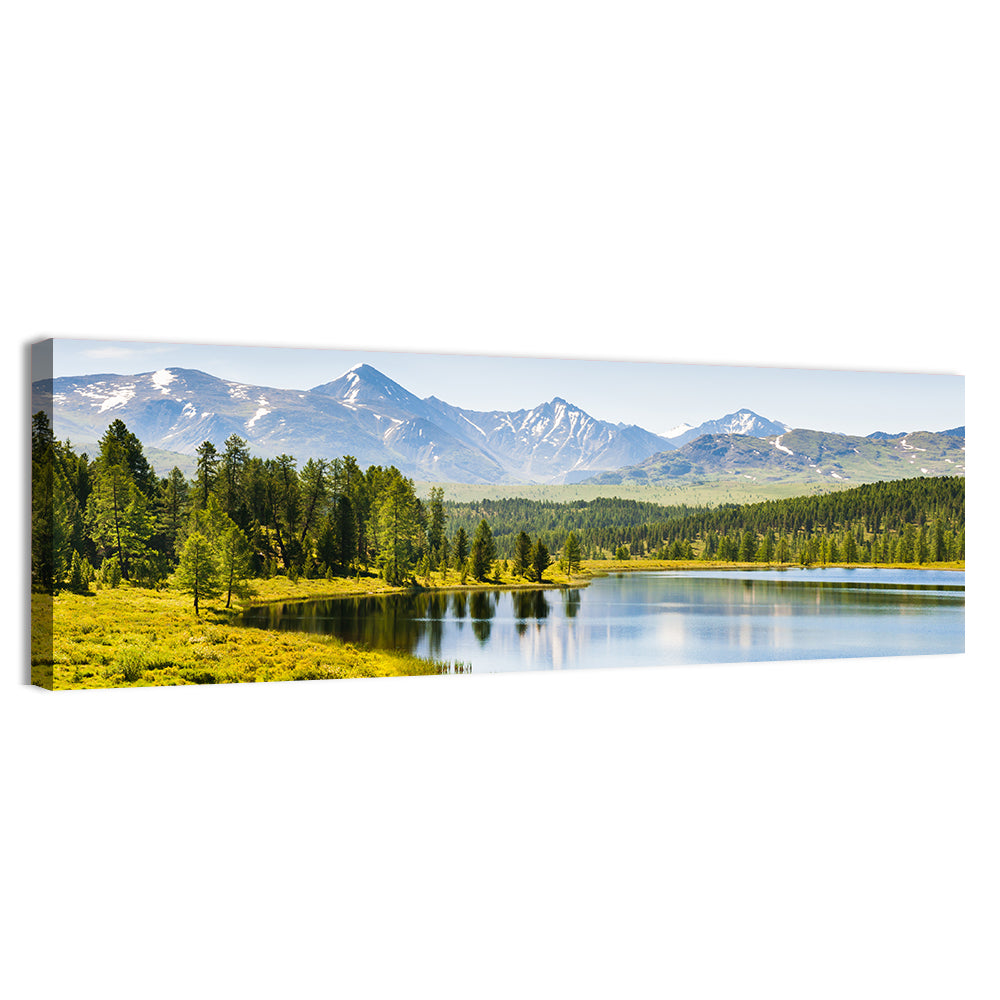 Altai Lake with Snow Capped Peaks Wall Art