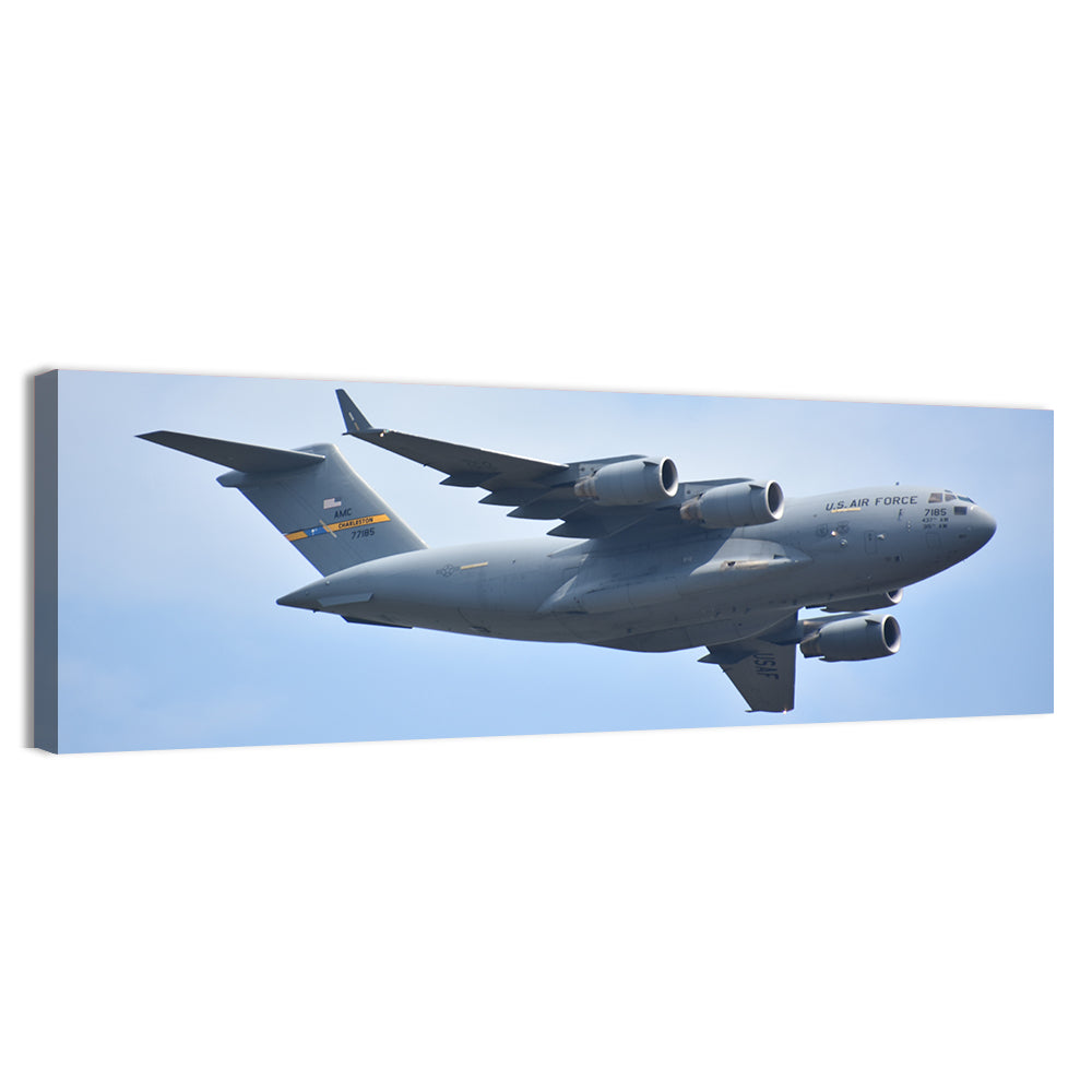 C-17 Globemaster Iii England Airshow Blue Sky Wall Art