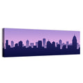 Purple American City Silhouette Wall Art
