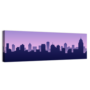 Modern American City Silhouette Wall Art