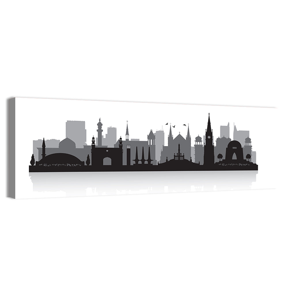 Karachi Skyline Silhouette Wall Art
