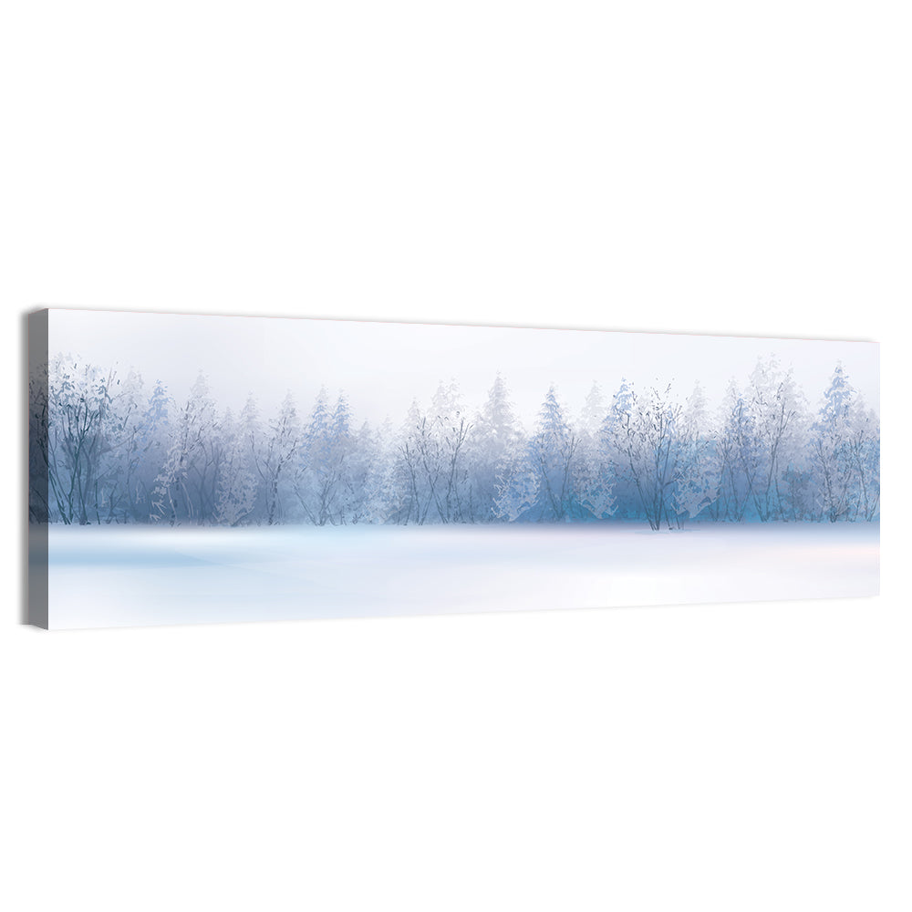 Frosted Winter Forest Wall Art