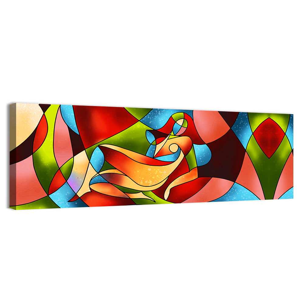 Woman Stained Glass Artwork Wall Art