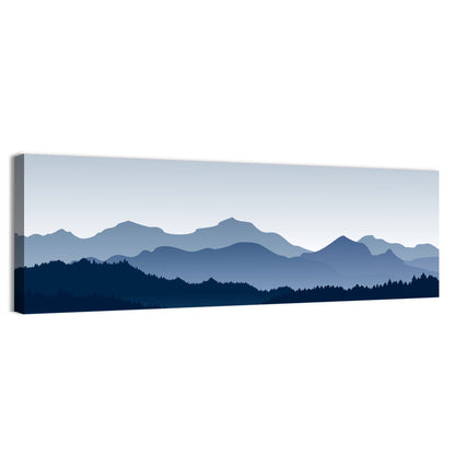 Blue Morning Mountains Wall Art