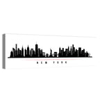 New York Skyline Silhouette Wall Art