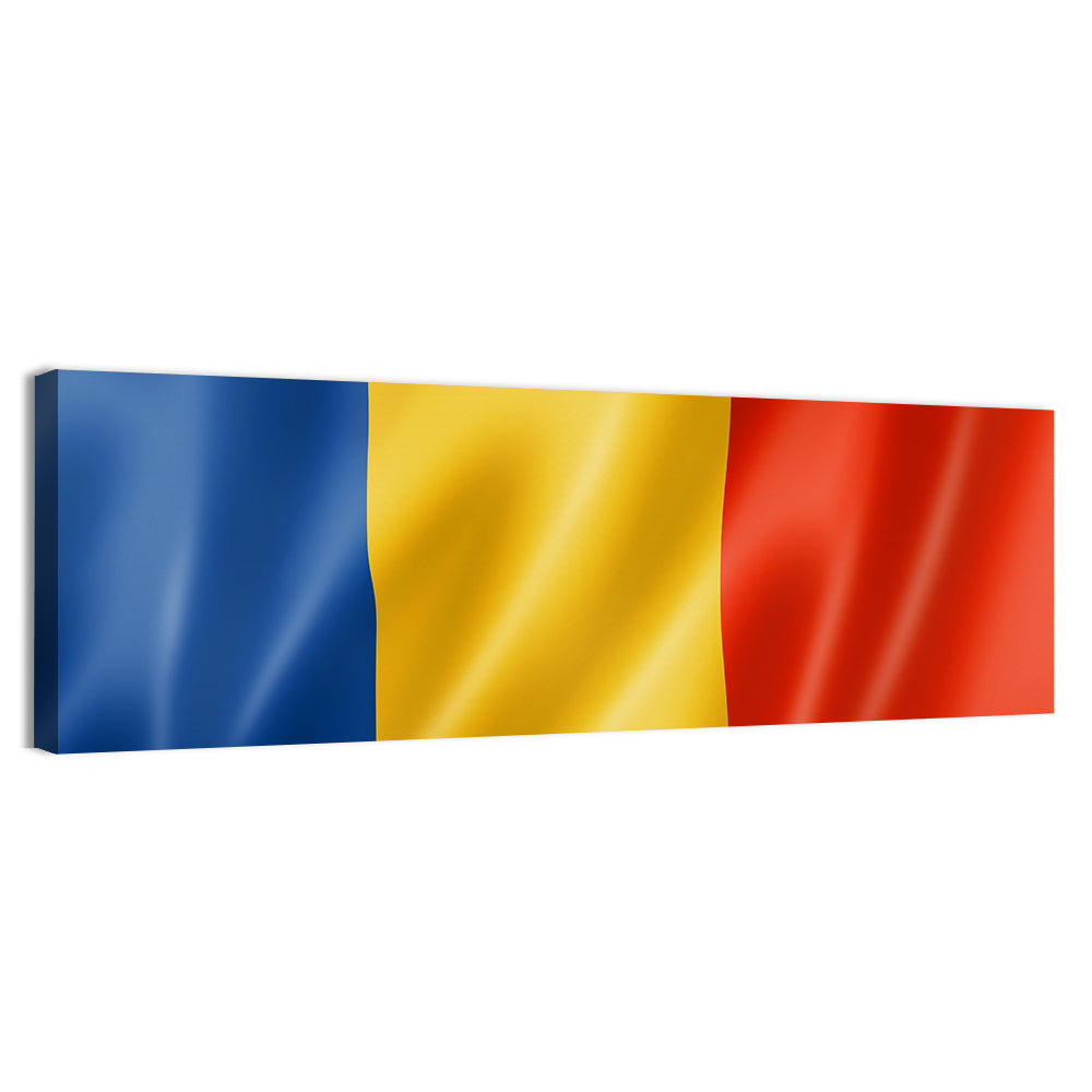 Romanian Tricolor Flag Wall Art