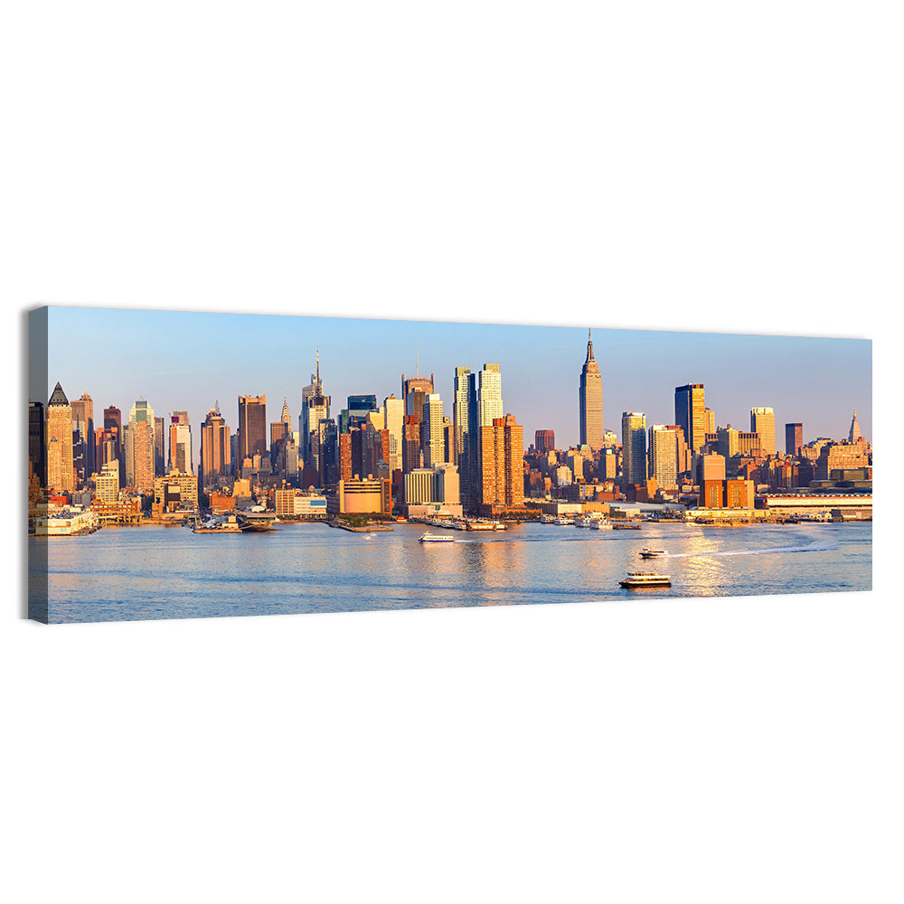 Manhattan Sunrise Over Harbor Wall Art