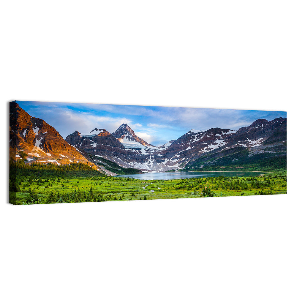 Mount Assiniboine Glacier and Magig Lake Wall Art