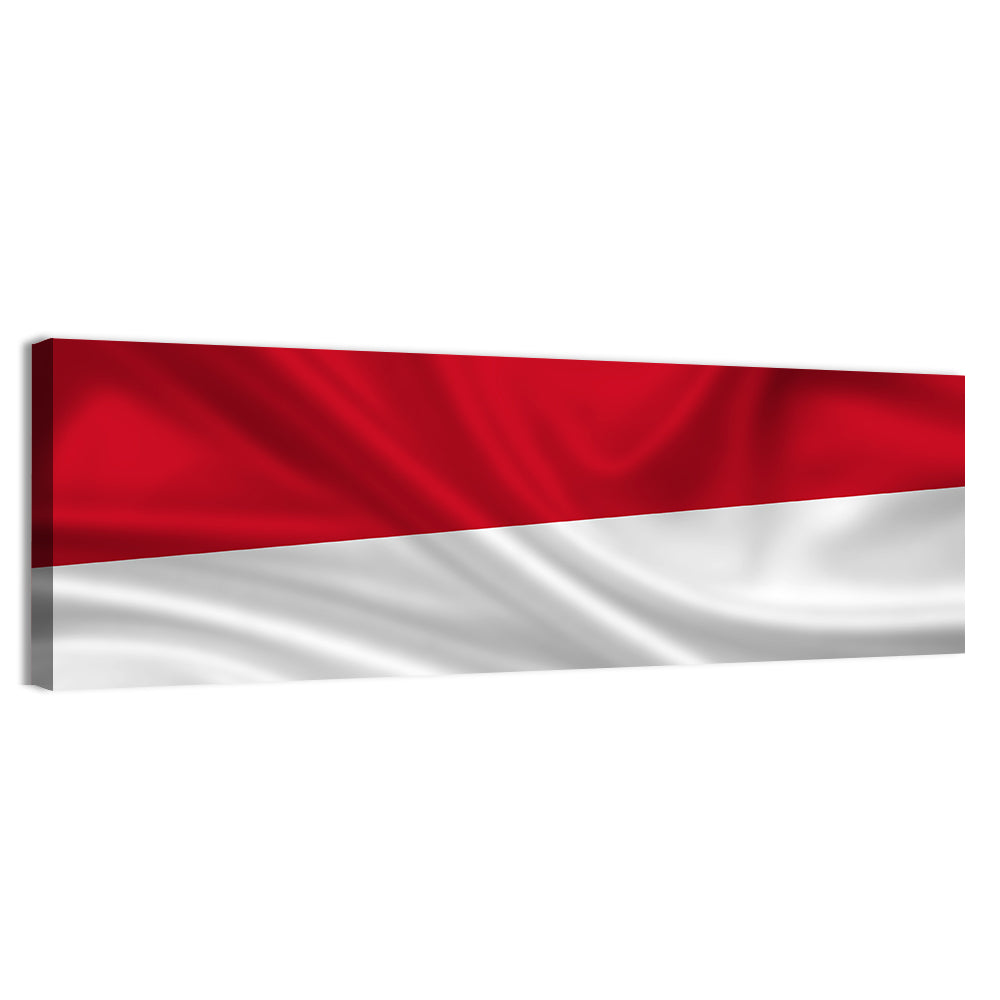 Flag Of Indonesia Monaco Wall Art