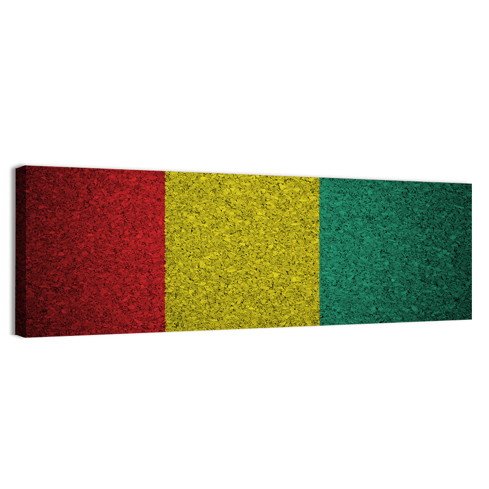 Textured Guinean Flag Wall Art