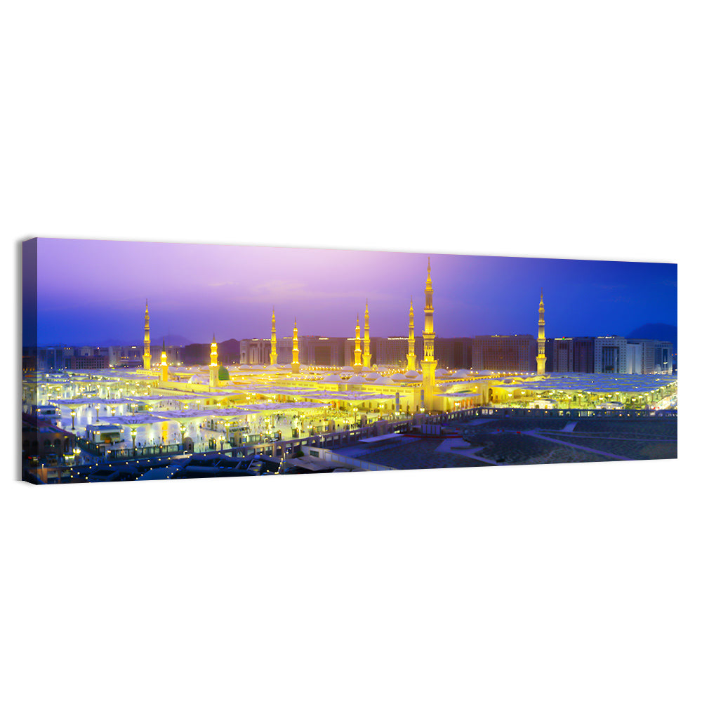 Al-masjid An-nabawi at Dusk Wall Art