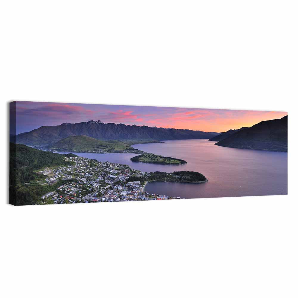 Queenstown Over Lake Wakatipu Wall Art