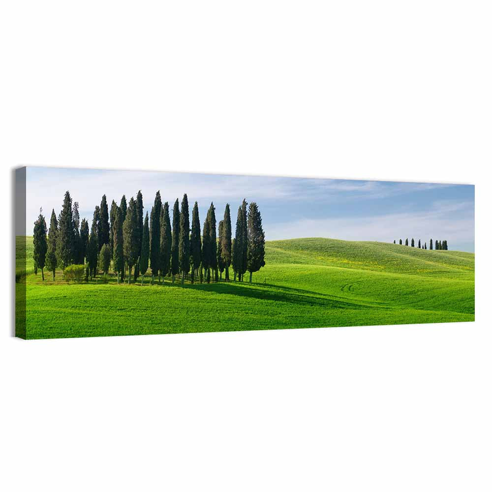 Tuscany Rolling Hills with Cypresses Wall Art