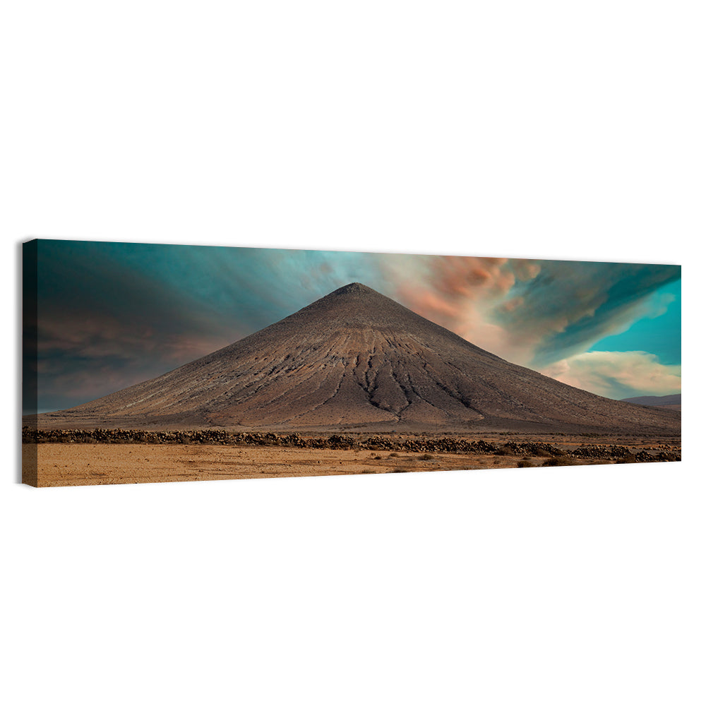 Volcanic Mountain On Island Of Fuerteventura Spain Wall Art