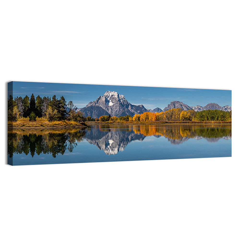 Mount Moran And Snake River Ox Bow Bend Wyoming Wall Art