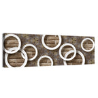 Flower Rings Over Brick and Tile Wall Art