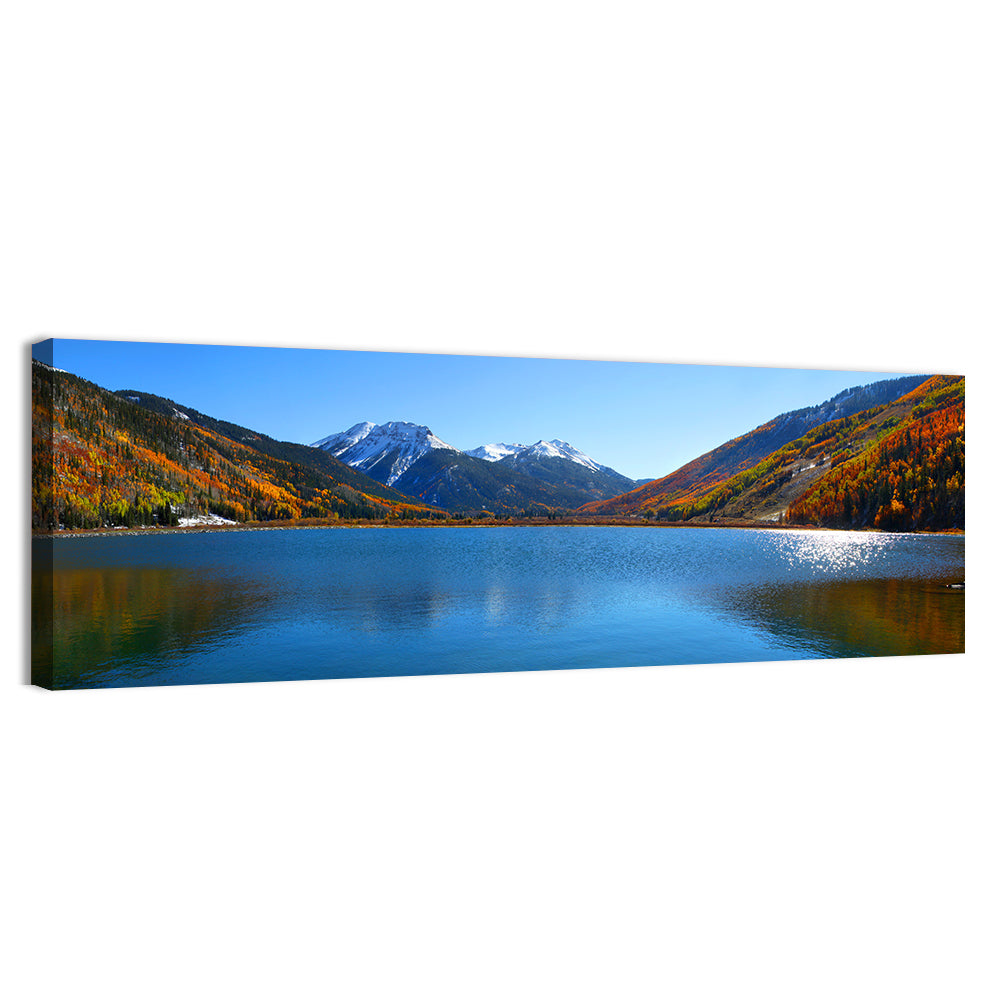 Crystal Lake Colorado Autumn Reflection Wall Art