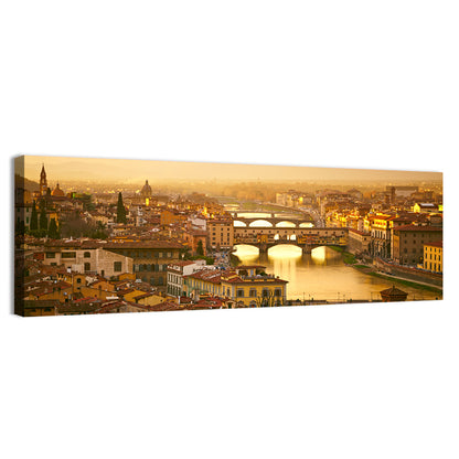 Ponte Vecchio at Sunset Wall Art