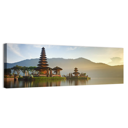 Ulun Danu Beratan Temple at Sunrise Wall Art