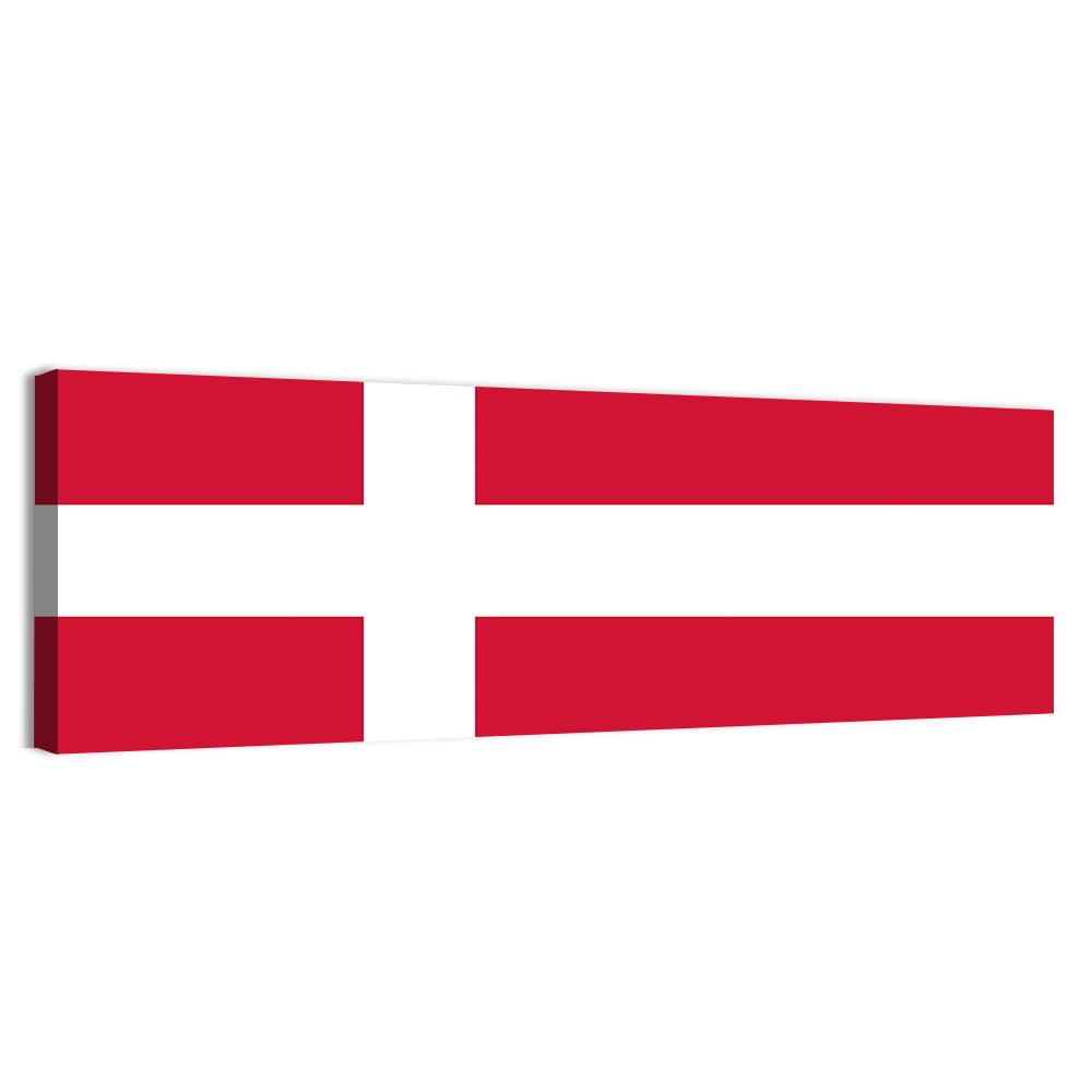 Danish Flag Nordic Cross Wall Art