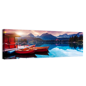 Mountain Lake In National Park High Tatra Slovakia Wall Art