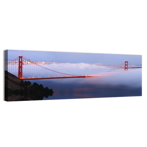 Golden Gate Bridge At Dusk Wall Art