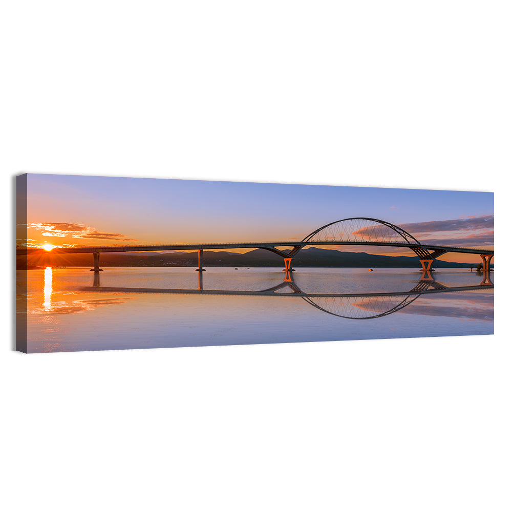 Champlain Bridge at Sunset Wall Art