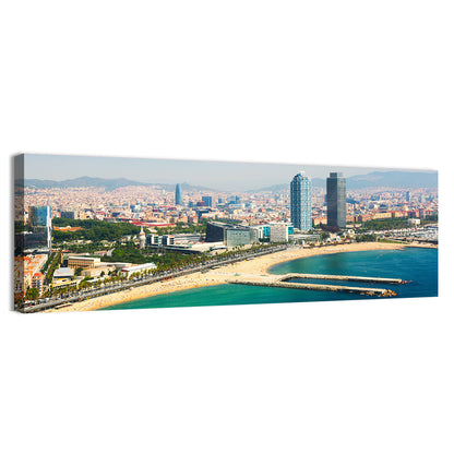 Barcelona from the Mediterranean Wall Art