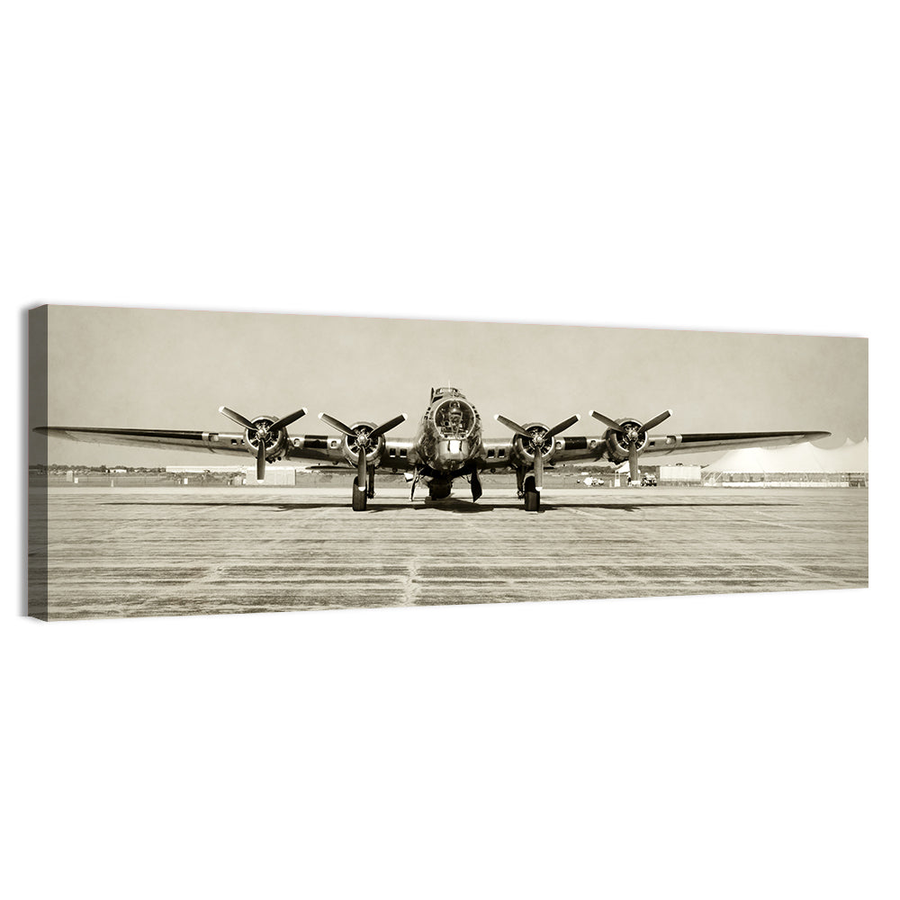 B-17 Bomber Front View Wall Art