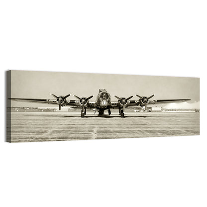 B-17 Bomber Front View Wall Art