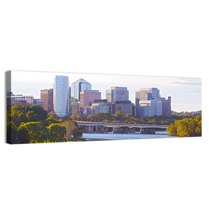 Rosslyn Skyline with Kayaks Wall Art