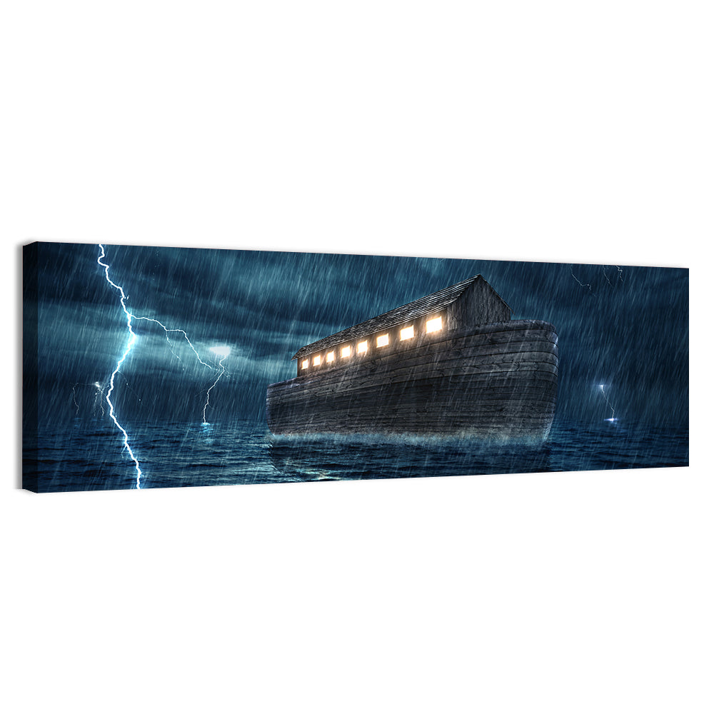Noah's Ark in Lightning Storm Wall Art