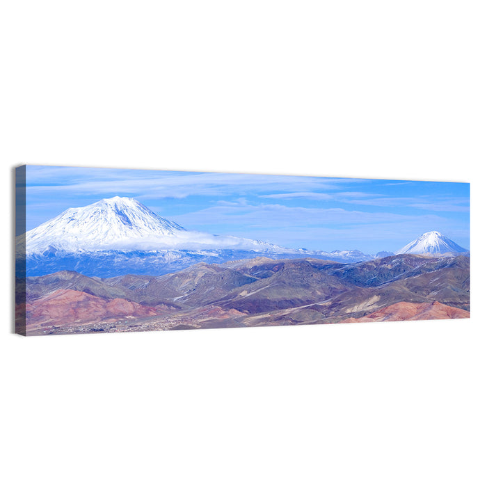 Snow-capped Mount Ararat Wall Art as a canvas print