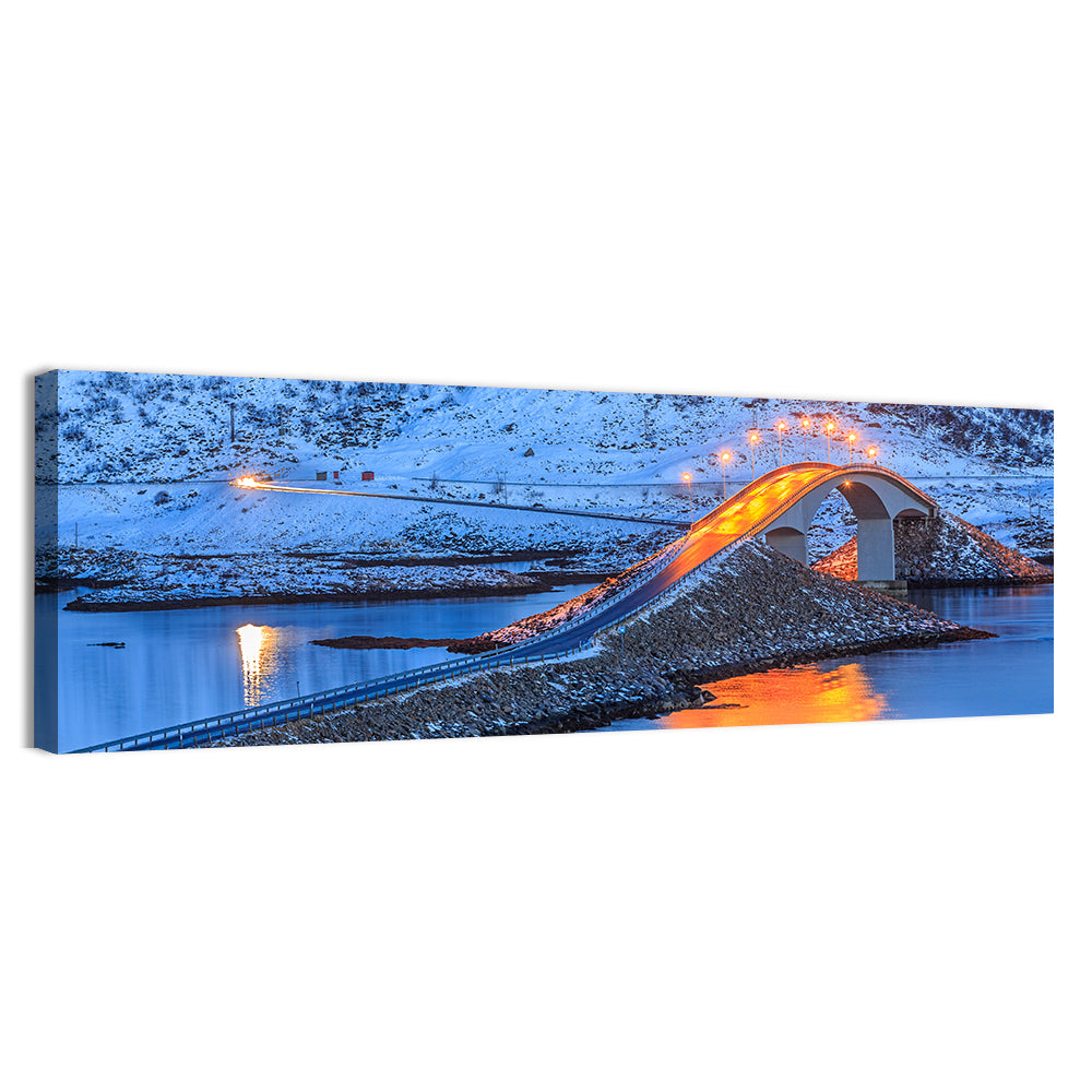 Fredvang Bridges at Twilight Wall Art