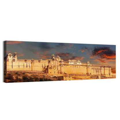 Amer Fort at Golden Dusk Wall Art