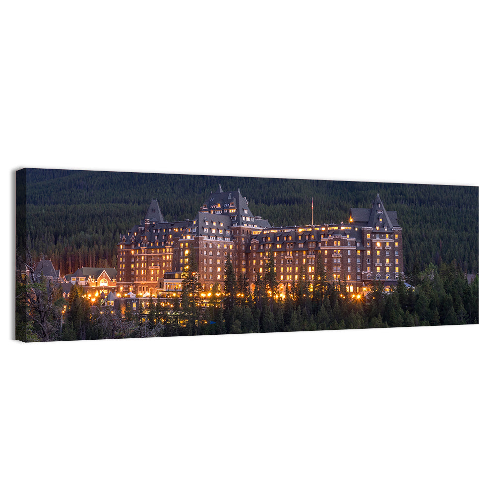 Fairmont Banff Springs at Dusk Wall Art