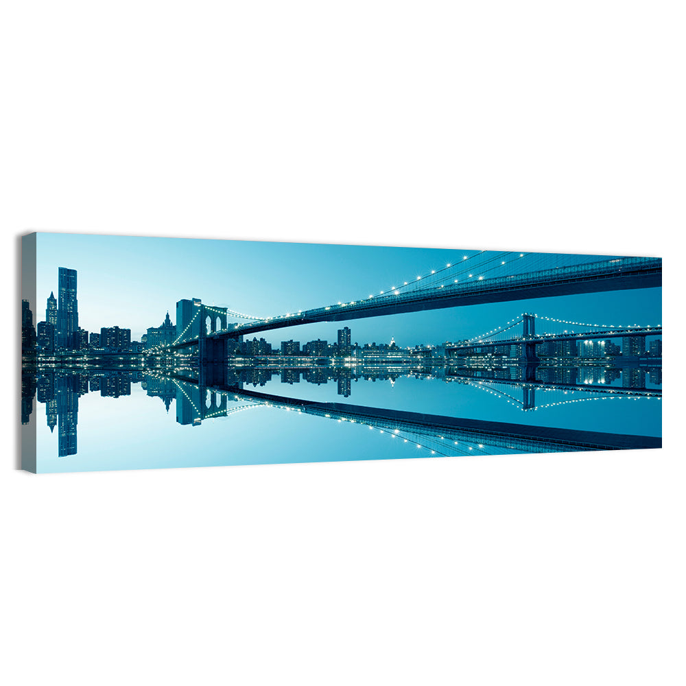 Manhattan Skyline with Brooklyn Bridge Wall Art