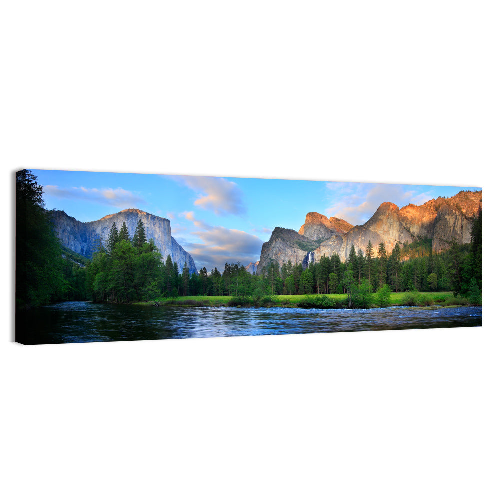 Yosemite Valley Golden Hour Vista Wall Art