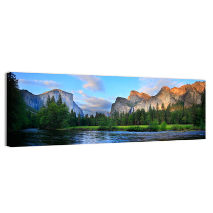 Yosemite Valley Golden Hour Vista Wall Art
