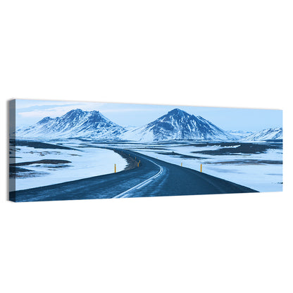 Iceland Ring Road to Snowy Peaks Wall Art