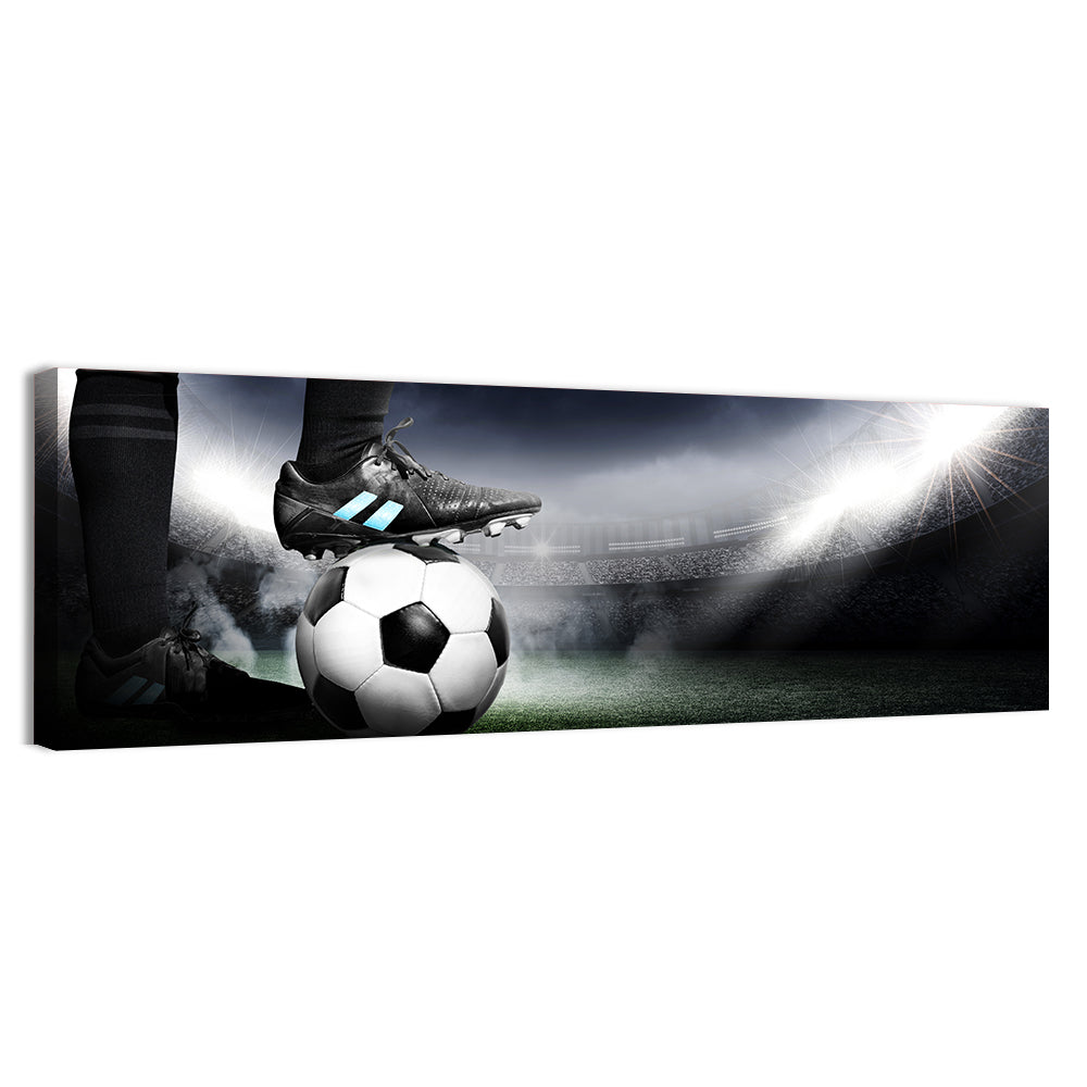 Low Angle Soccer Cleat Close Up Wall Art