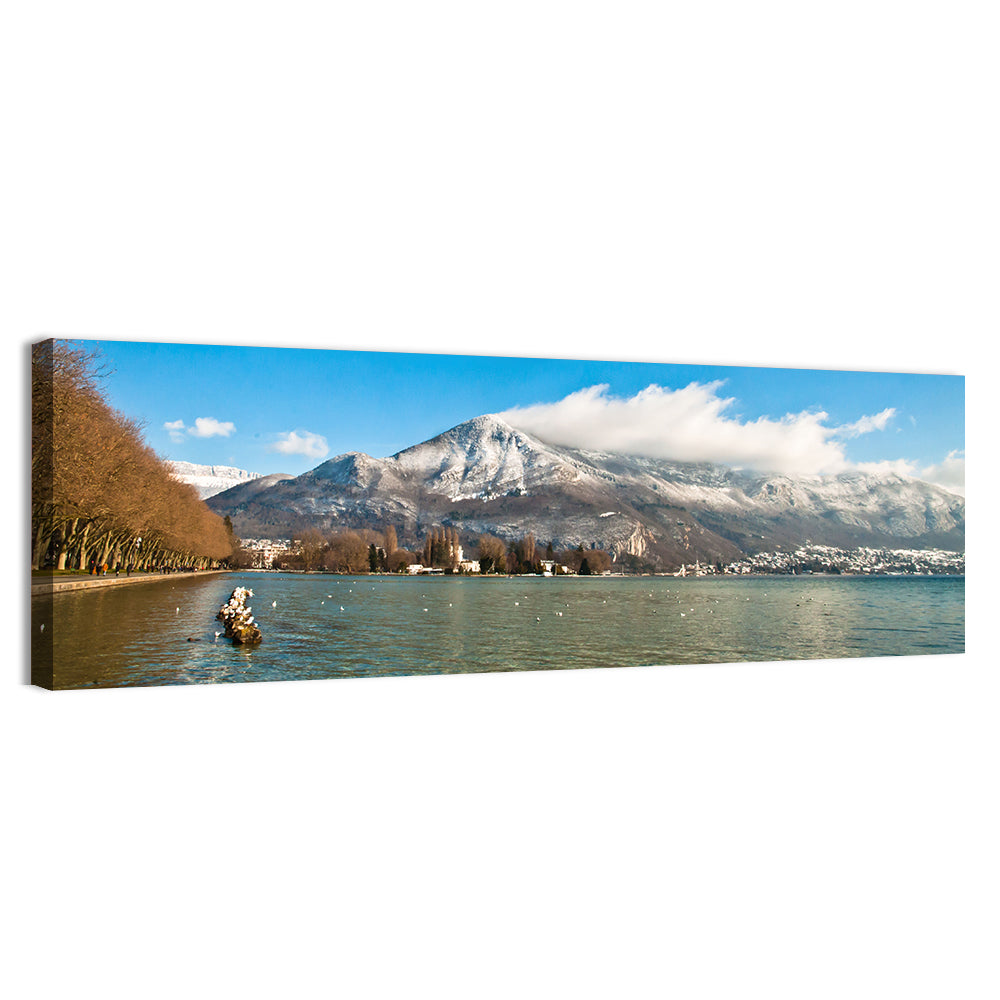 Lake Annecy Winter View Wall Art