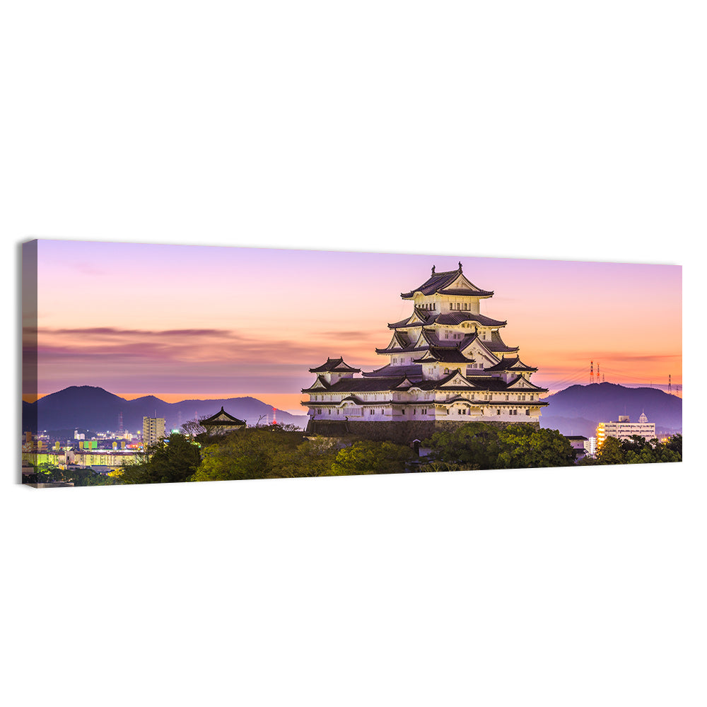 Himeji Castle at Dusk Wall Art