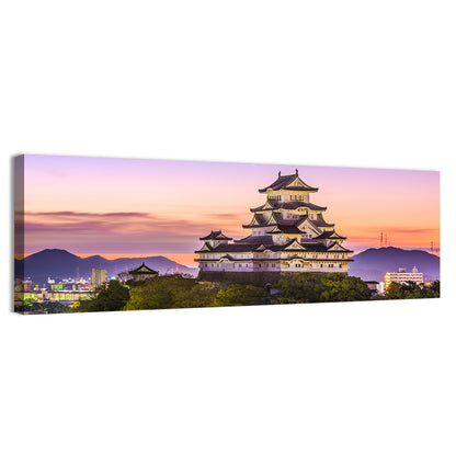 Himeji Castle at Dusk Wall Art