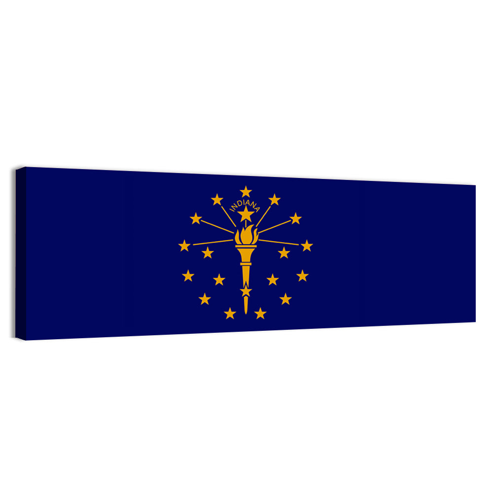 Indiana State Flag Graphic Wall Art