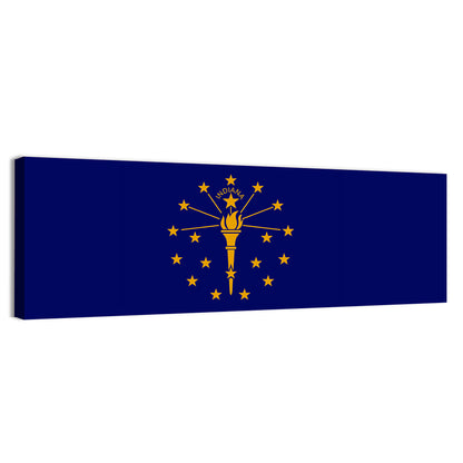 Indiana State Flag Graphic Wall Art